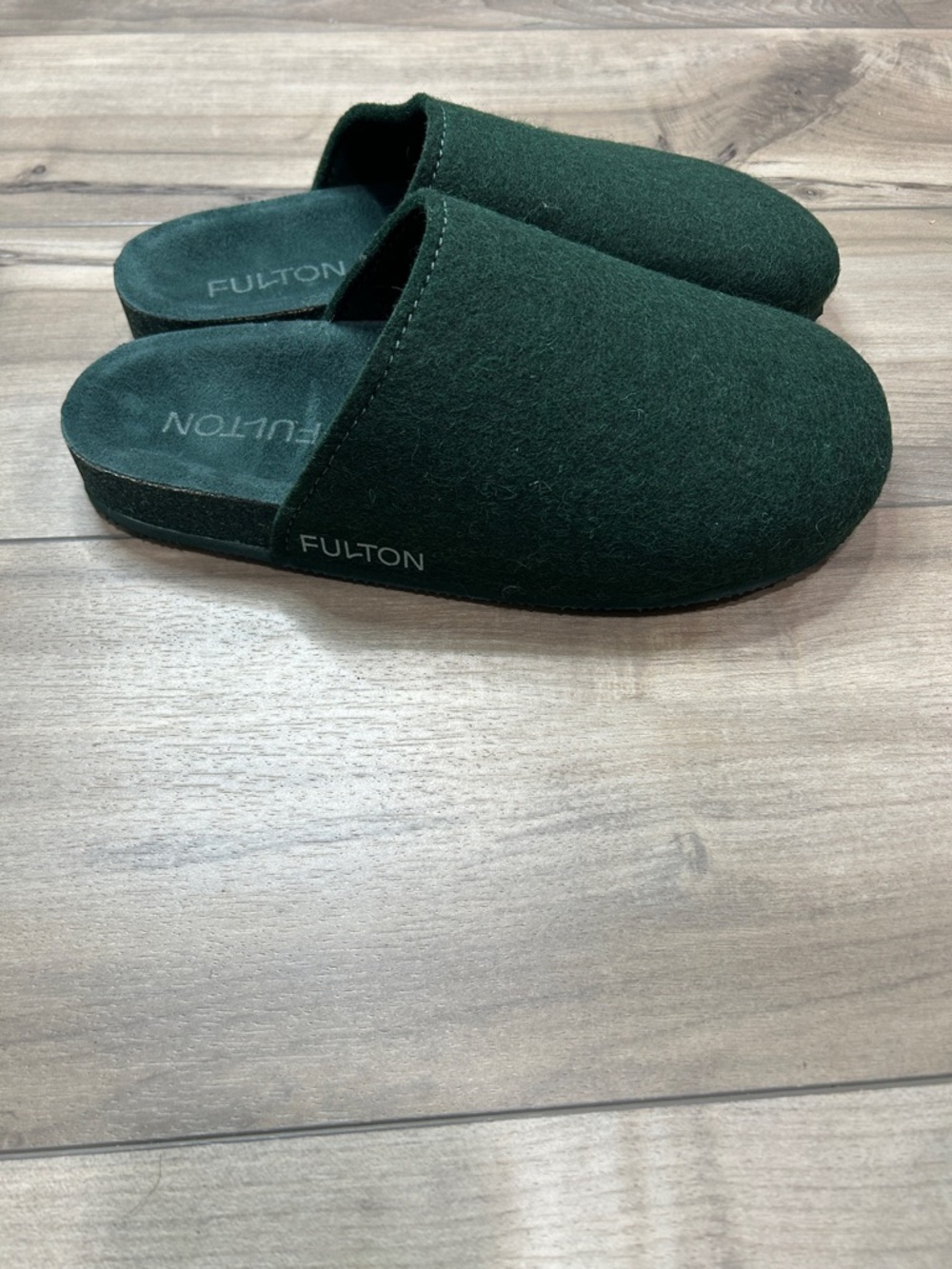 Fulton House Slippers Forest Green Woman Sz 10 - Picture 5 of 10